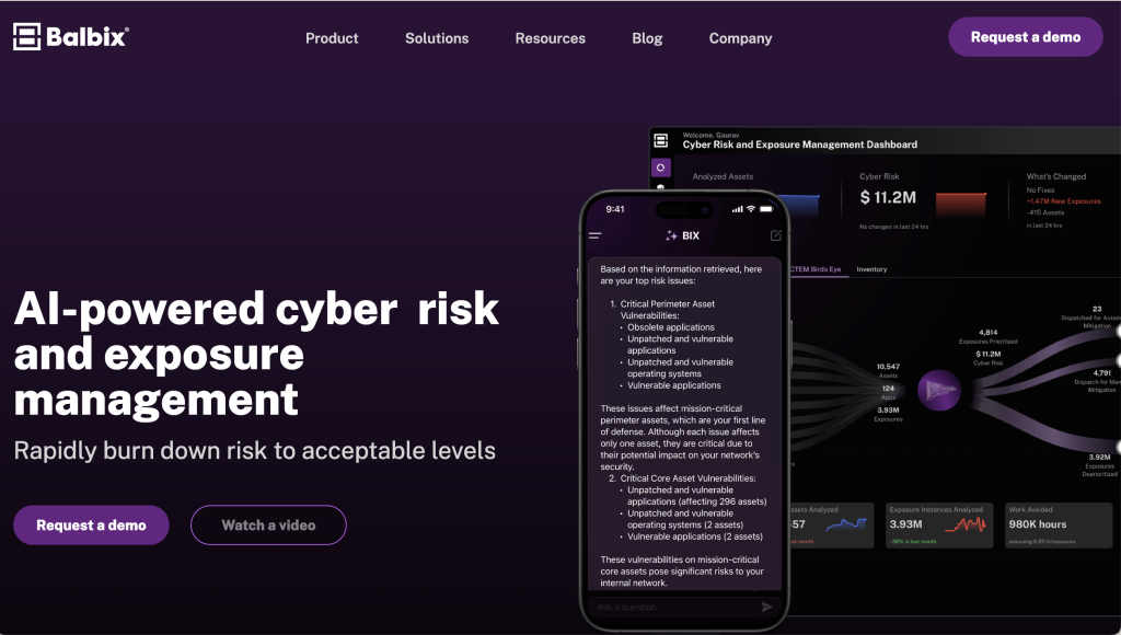 Balbix CRQ Platform