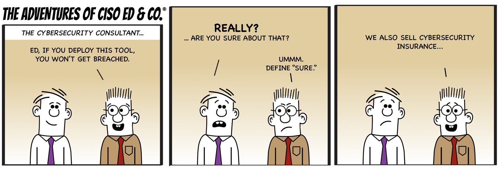 Adventures of CISO Ed & Co, Define Sure