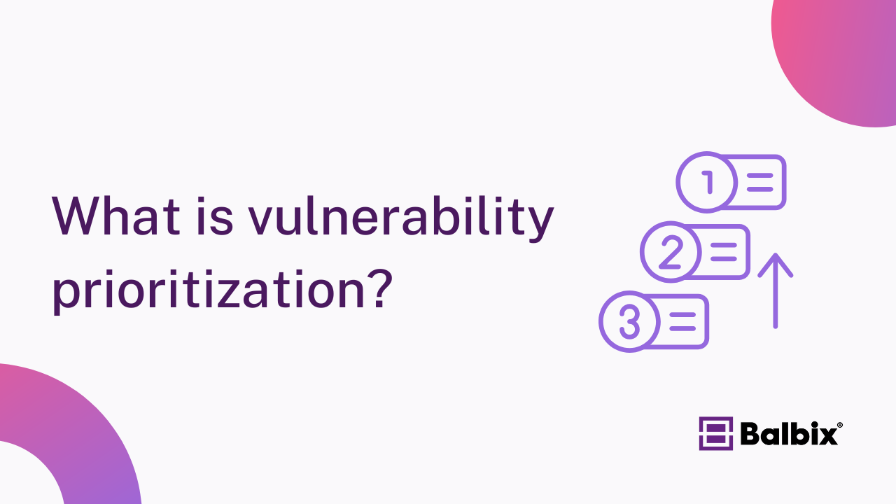 What is vulnerability prioritization