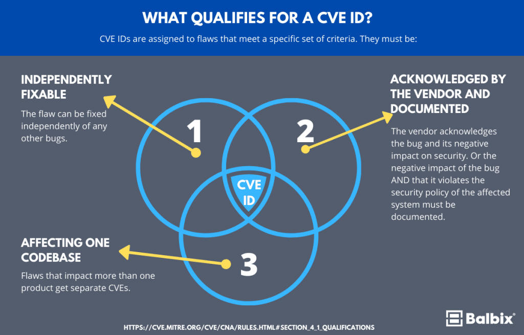 What qualifies for a CVE ID?